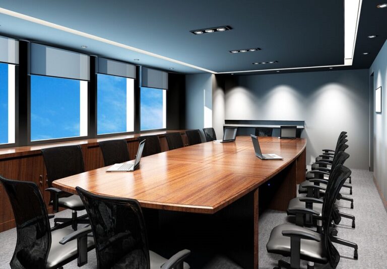 Conference room in tail tones